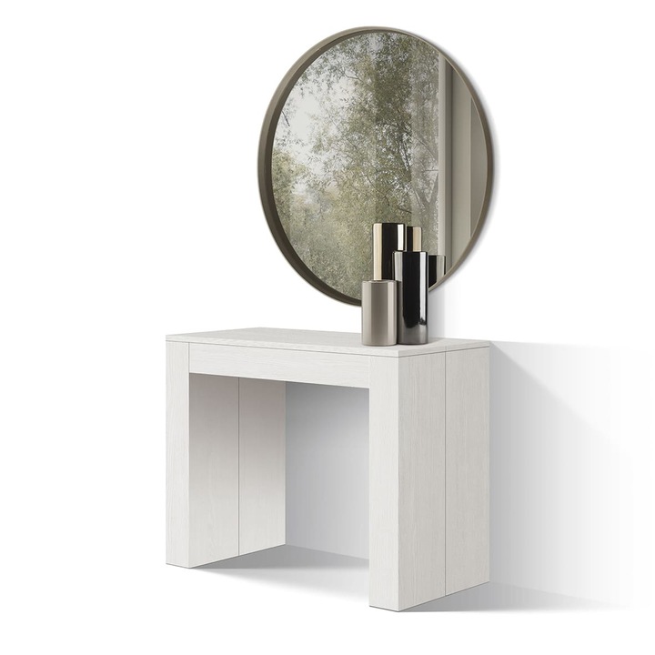 Consola extensibila tip masa Roma - Alb