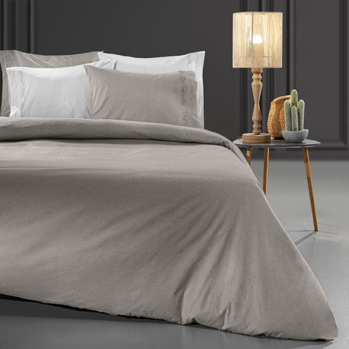 Cearceaf Color Plus, Guy Laroche, 100% bumbac, elastic, 100x200+32 cm