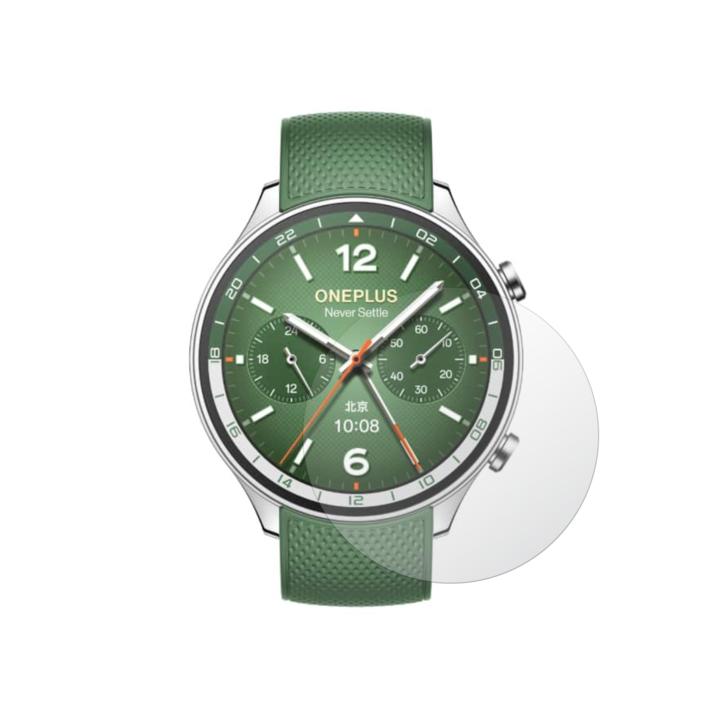 2X iSkinz képernyővédő fólia készlet OnePlus Watch 2R-hez, Invisible Skinz HD, ultra-tiszta szilikon teljes lefedéssel, tapadó és rugalmas