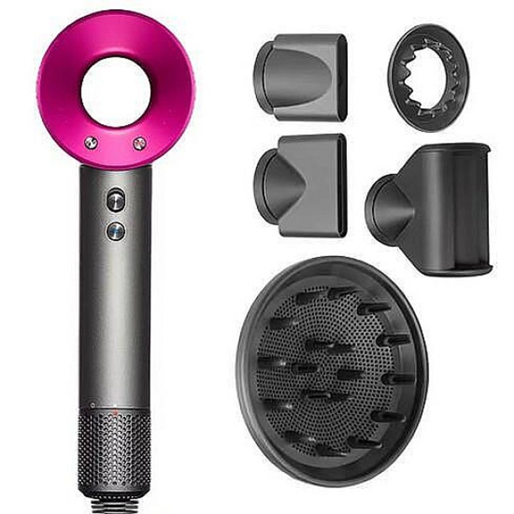 Сешоар Super Hair Dryer, FS-14903, 1600W, 5 приставки, Сив