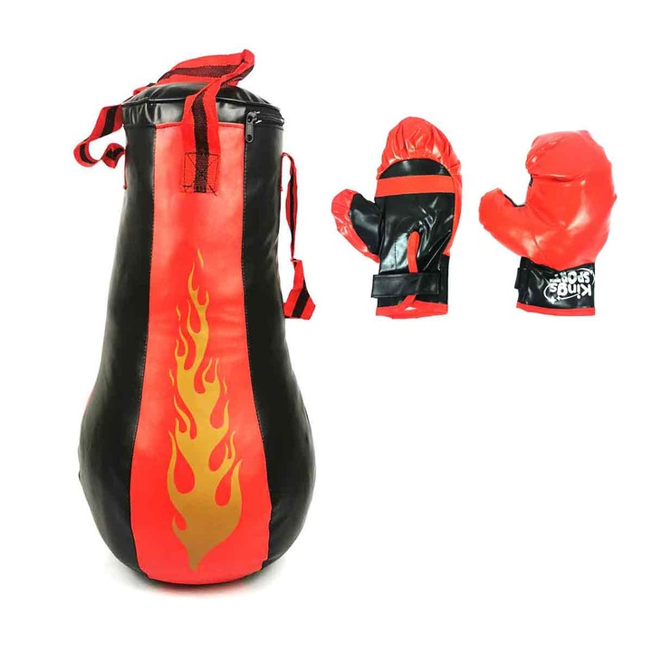 Geanta box copii, cu manusi, Kings SPORT, 50x30
