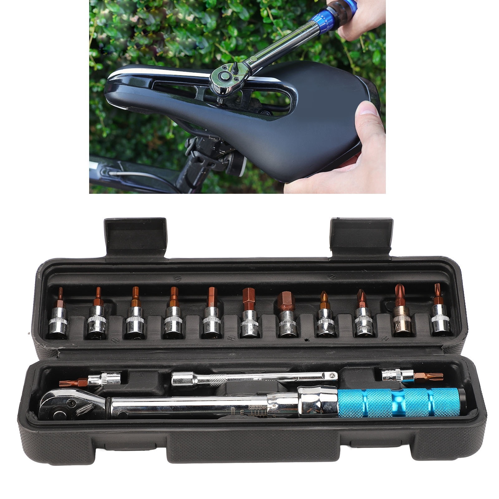 Cheie dinamometrica pentru bicicleta Mmgoqqt, 13 adaptoare, 2-24NM