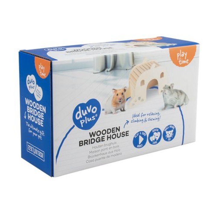 DUVO+ Fahíd/ házikó rágcsálóknak L 22x7, 8x13cm