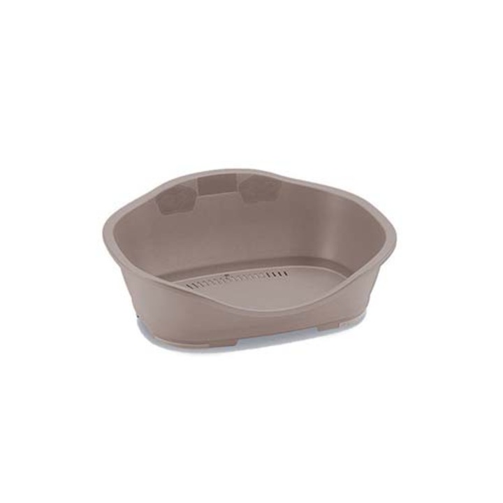 Pat pentru caini si pisici, Stefanplast, plastic, 55 x 37 x 25 cm, gri