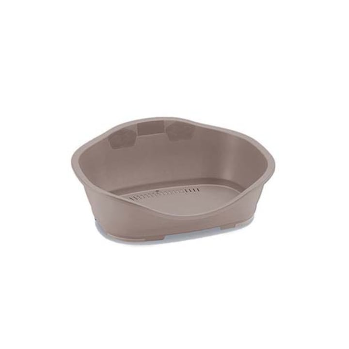 Pat pentru caini si pisici, Stefanplast, plastic, 55 x 37 x 25 cm, gri