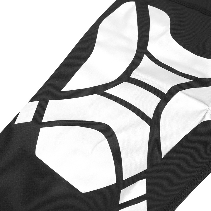 Спортен наколенник, longziming, черно-сребрист, дишаща материя, за мъже, размер XL