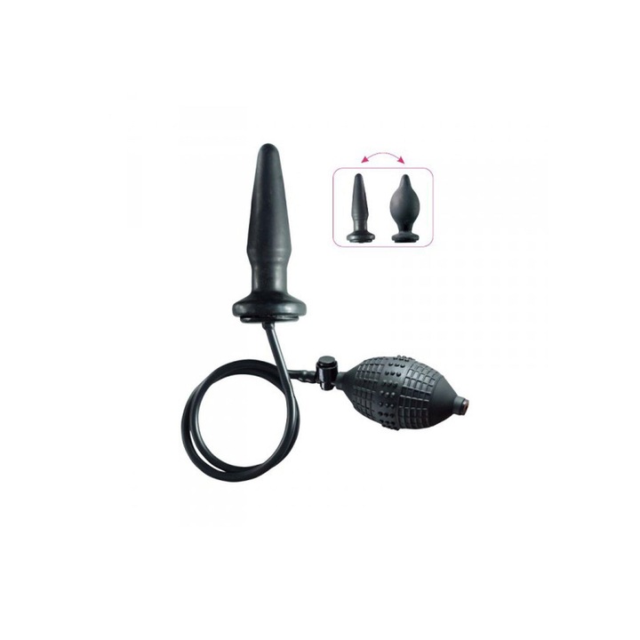 Анална тапа с помпичка Toyz4Lovers, Размер S, 12.3x3.1 см, Водоустойчив, Без фталати