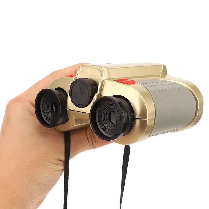 Детски бинокъл, longziming, 4X30, със светлина, пластмасов, 12x11.5x5см