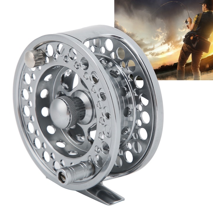 Jormftte 7/8 horgász orsó, alumínium, 90 mm, 224 g, pisztoly fém szín