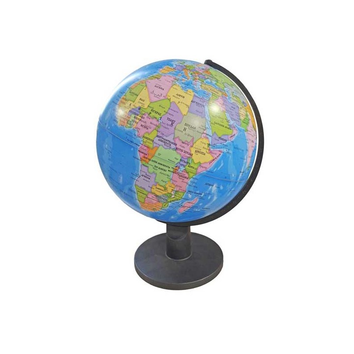 Glob Luna, sfera politica iluminata, Diakakis, 25cm, cu LED, multicolor