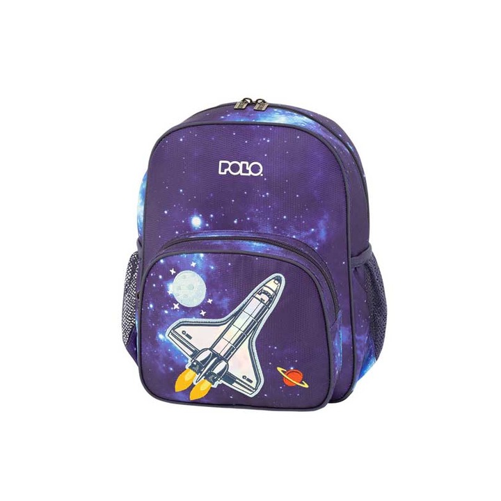 Rucsac Polo Frenzi Space, 10L, 32x24x13cm, pentru copii, cu suport ergonomic, culoare multicolor