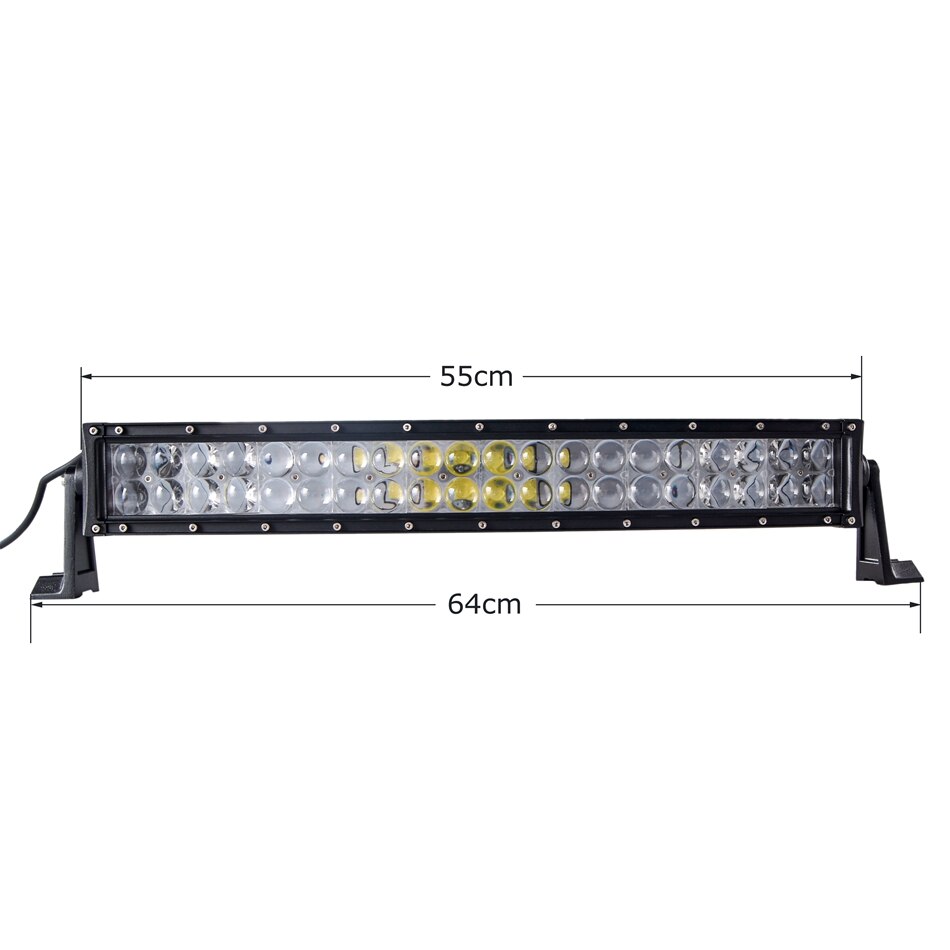 LED Bar auto offroad 4D 120W/12V-24V, 8800 lumeni, 21,5