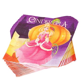 Servetele de masa pentru petreceri Cenusareasa, 33 cm, Radar 61290, Set 20 buc Servetele de masa pentru petreceri Cenusareasa, 33 cm, Radar 61290, Set 20 buc