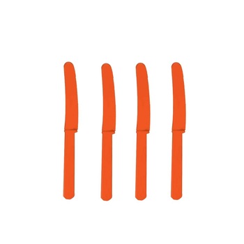 Cutite plastic portocalii, Amscan, 10 buc Cutite plastic portocalii, Amscan, 10 buc