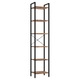 Biblioteca Raft Carti Lenmar DS-6 6 Niveluri Industrial Otel Maro-Vintage Negru 187x40x30cm Living Birou Hol