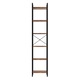 Biblioteca Raft Carti Lenmar DS-6 6 Niveluri Industrial Otel Maro-Vintage Negru 187x40x30cm Living Birou Hol