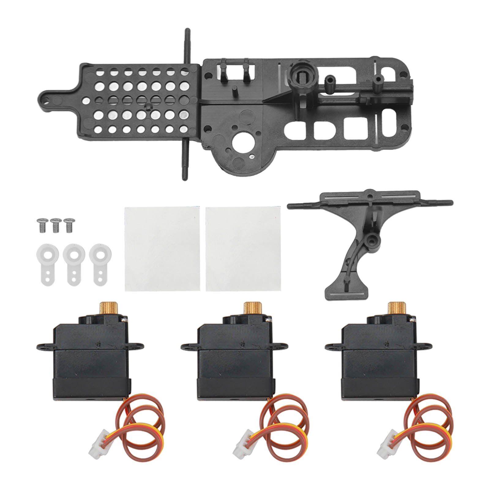 Set servo pentru elicopter RC, Mmgoqqt, plastic si otel, 30g