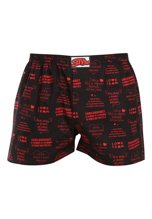 Pantaloni scurți bărbați Styx, roșii, Rosu