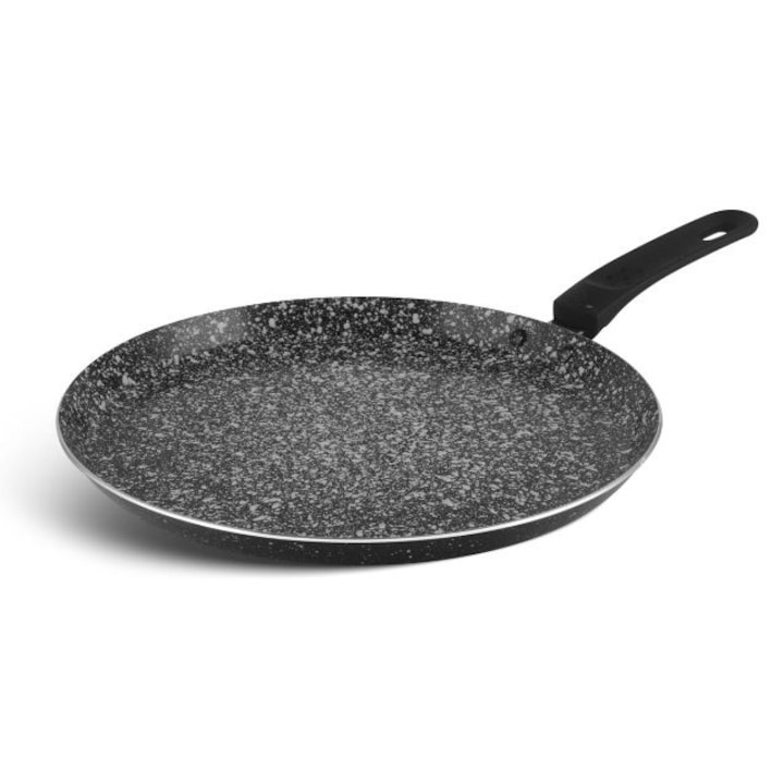 Tigaie antiaderenta pentru crepe si clatite 20 cm cu strat de marmura in 3 straturi, EB-7508