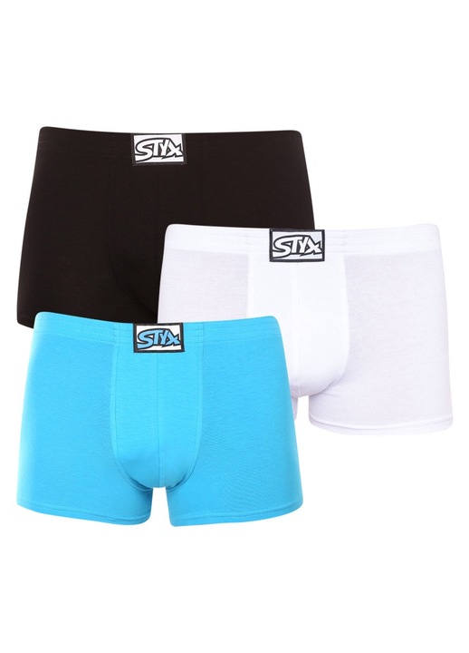 Set 3 perechi boxeri barbati 3Q96019, Styx, Bumbac/Modal, Multicolor