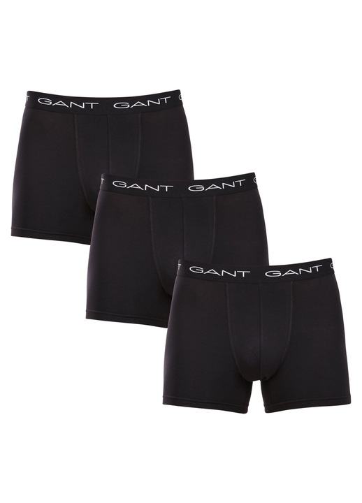 Set 3 perechi boxeri barbati 900013004-005, Gant, Bumbac, Negru