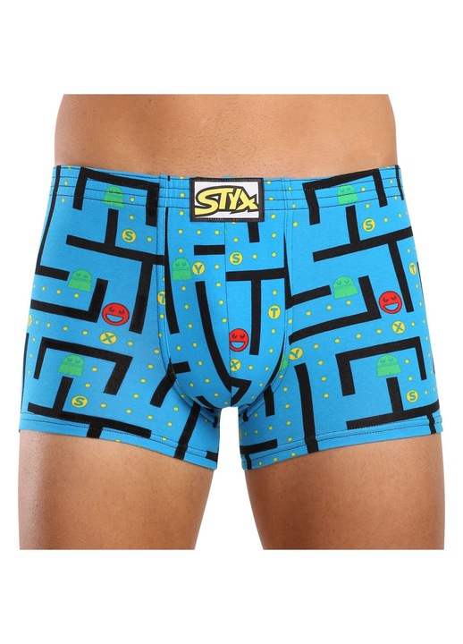 Boxeri barbati Q1259, Styx, Bumbac, Multicolor