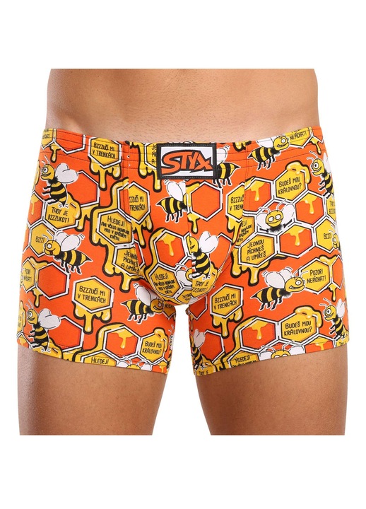 Boxeri barbatesti Styx Art, model albina, bumbac, L