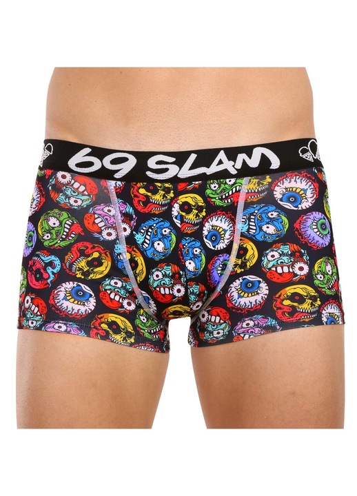 Boxeri barbati MSYMNR-PO, 69SLAM, Microfibra, Multicolor, XL INTL