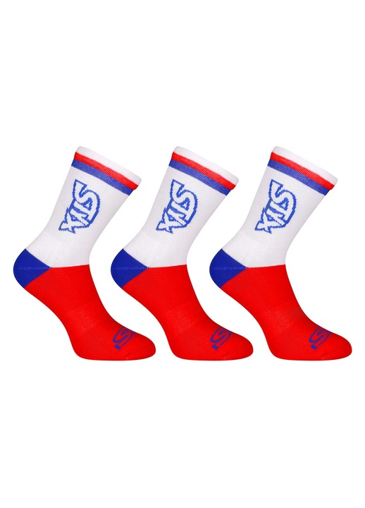 3PACK sosete Styx inalte rosii tricolor (3HV10444) M