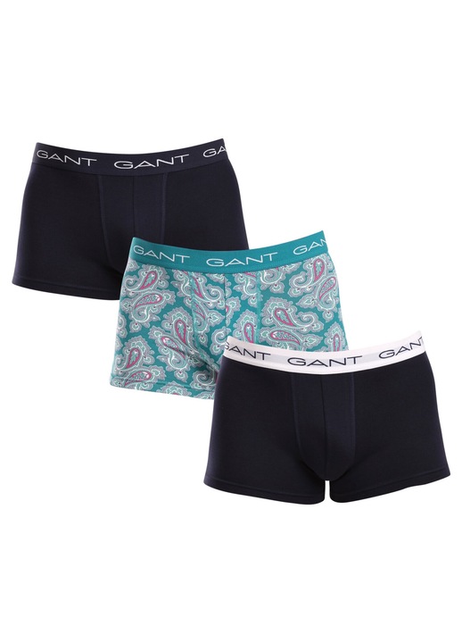 Set 3 perechi boxeri barbati 902413033-340, Gant, Bumbac, Multicolor