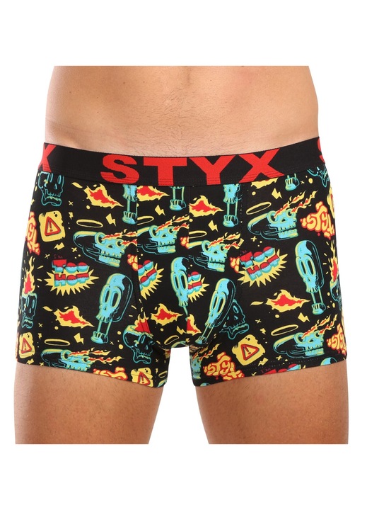 Boxeri barbati G1458, Styx, Elastan, Multicolor