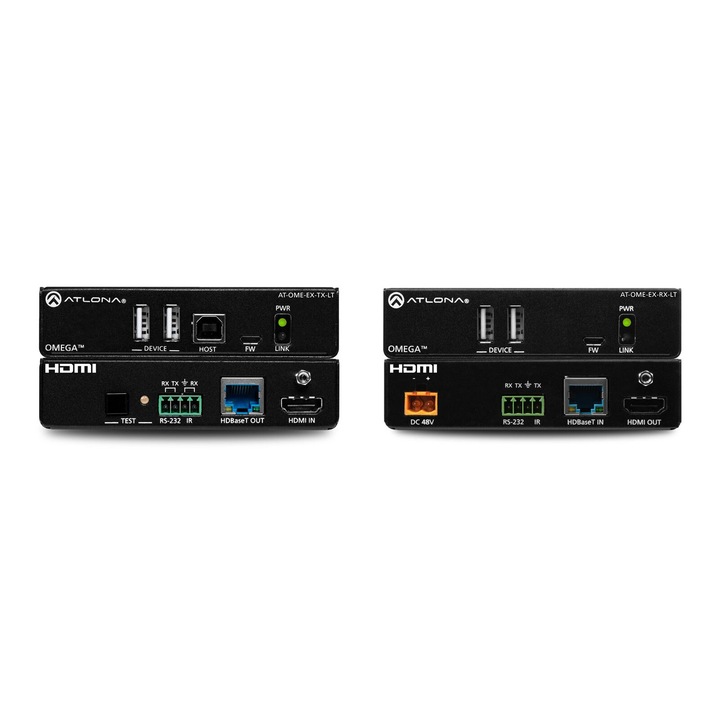 Extensor HDBaseT ATLONA AT-OME-EX-KIT-LT cu intrare HDMI si hub-uri USB