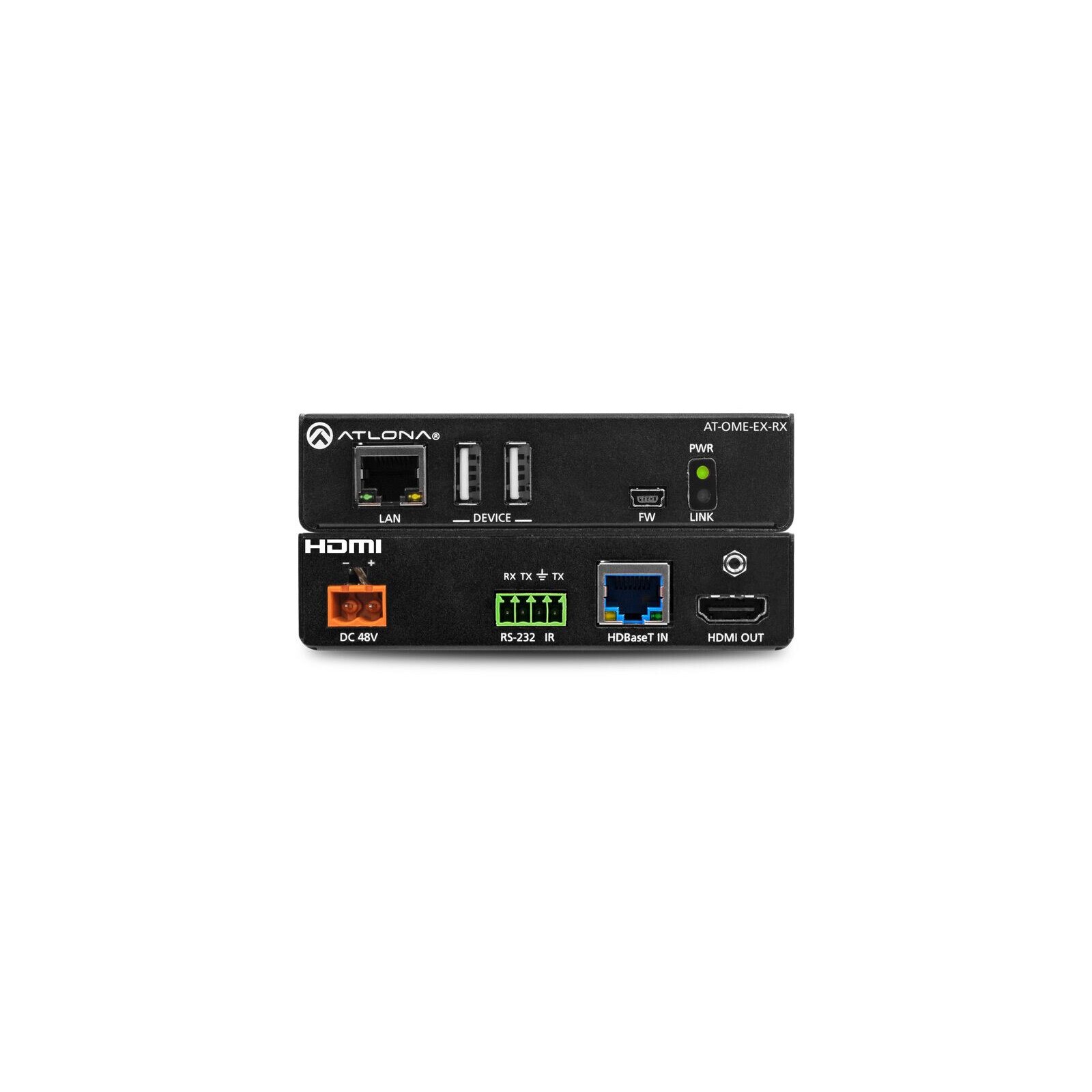Hdbaset Rx Receiver HDBaseT ATLONA AT-OME-EX-RX cu hub USB, 254167 - eMAG.ro