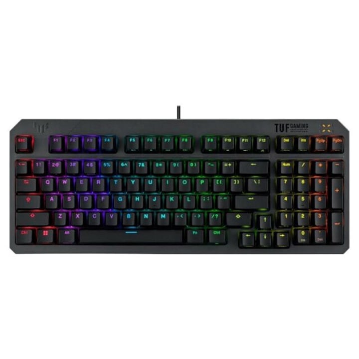 ΠΠ»Π°Π²ΠΈΠ°ΡΡΡΠ° ASUS TUF Gaming K3 Gen II, ΠΠ΅Ρ
Π°Π½ΠΈΡΠ½Π°, RGB, USB, ΡΠ΅ΡΠ½Π°
