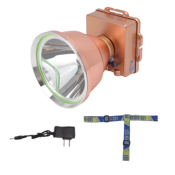 Миньорско фенерче, longziming, ABS/сплав, 4800MAH, водоустойчиво, 401g