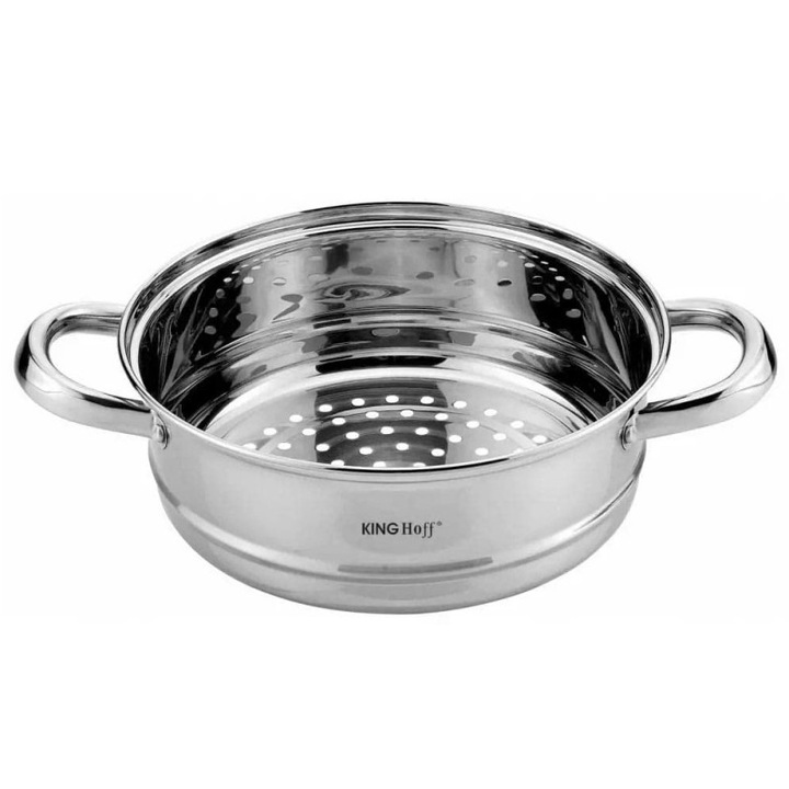 Accesoriu pentru gatit la aburi Kinghoff KH 1533, 18 cm, Universal, Inox