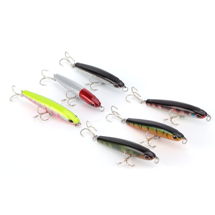 Jormftte műcsalik, ceruza típusú wobbler, 70g, kiegyensúlyozott design, többszínű