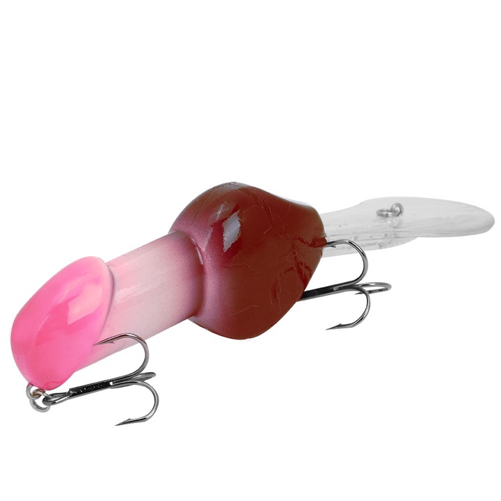 Jormftte műcsalik, 14x3.5x3cm, 2-3m merülési mélység, piros + fehér, csali készlet