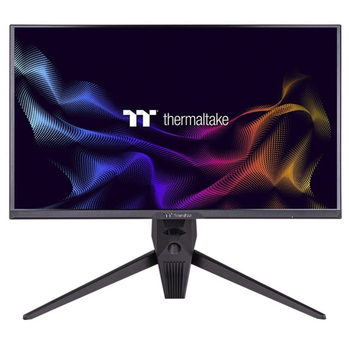 Monitor Gaming Fast IPS LED Thermaltake 27" GM-GFT-27FTQB-EU, QHD (2560x1440), HDMI, DIsplayPort, Pivot, 165 Hz, 1 ms (Negru)