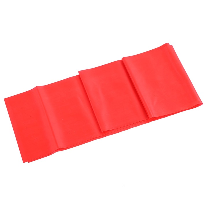 Jormftte jóga gumiszalag, 150x15cm, piros, fitneszhez és Pilateshez