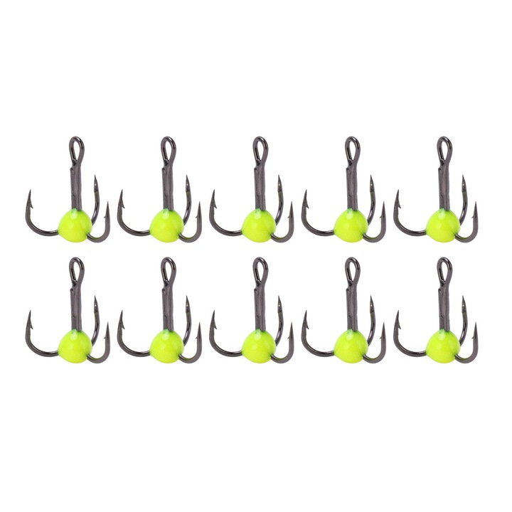 Jormftte 10 db horogkészlet, horgonyok, korrózióálló, sárga, 0.47 hüvelyk