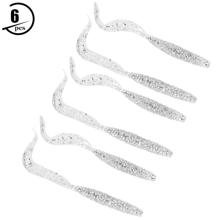 Jormftte 6 darabos puha műanyag műcsali készlet, 11 cm