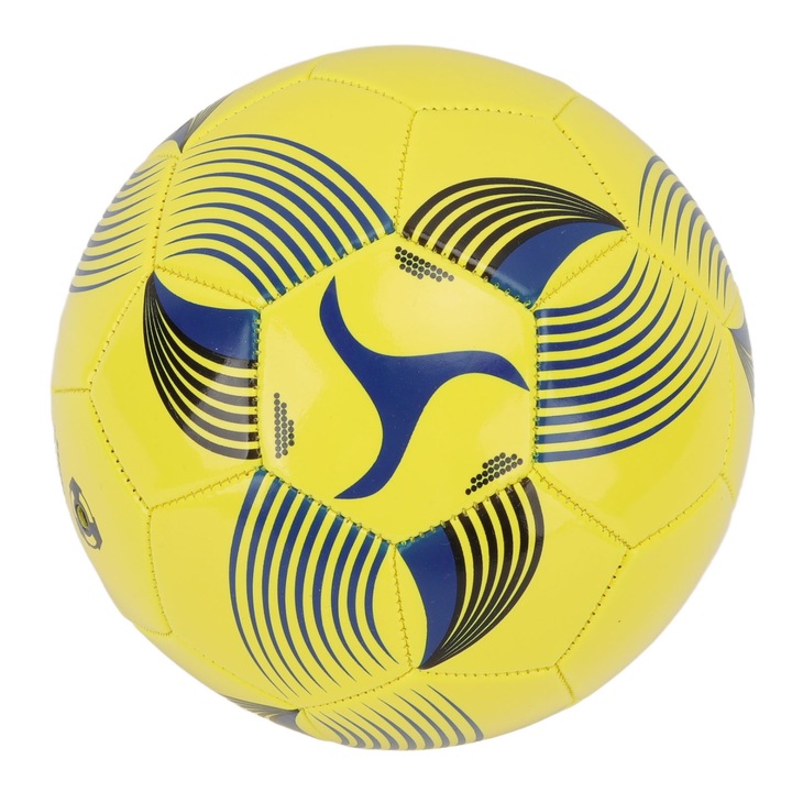 Felfújható focilabda, Jormftte, 15cm, fekete-kék, edzéshez és mérkőzésekhez, kézzel varrott