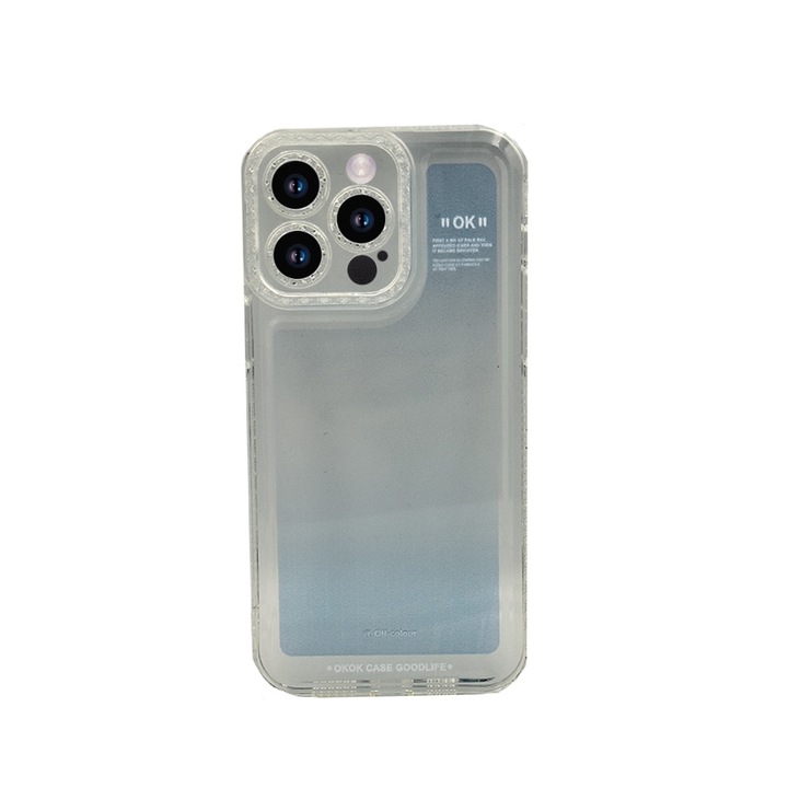 Tokburkolat, kompatibilis a következőkkel: Apple iPhone 14 Pro Max, FONIX Gradient, szilikon és TPU, ütés elleni védelem, megemelt élek, ultravékony, ujjlenyomat mentes, karcolásgátló, kék