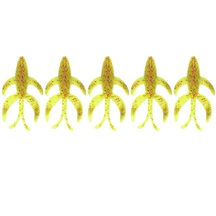 Mesterséges csalikészlet, Enforose puha garnélarák horgászathoz édesvízre és sósvízre, 5 db