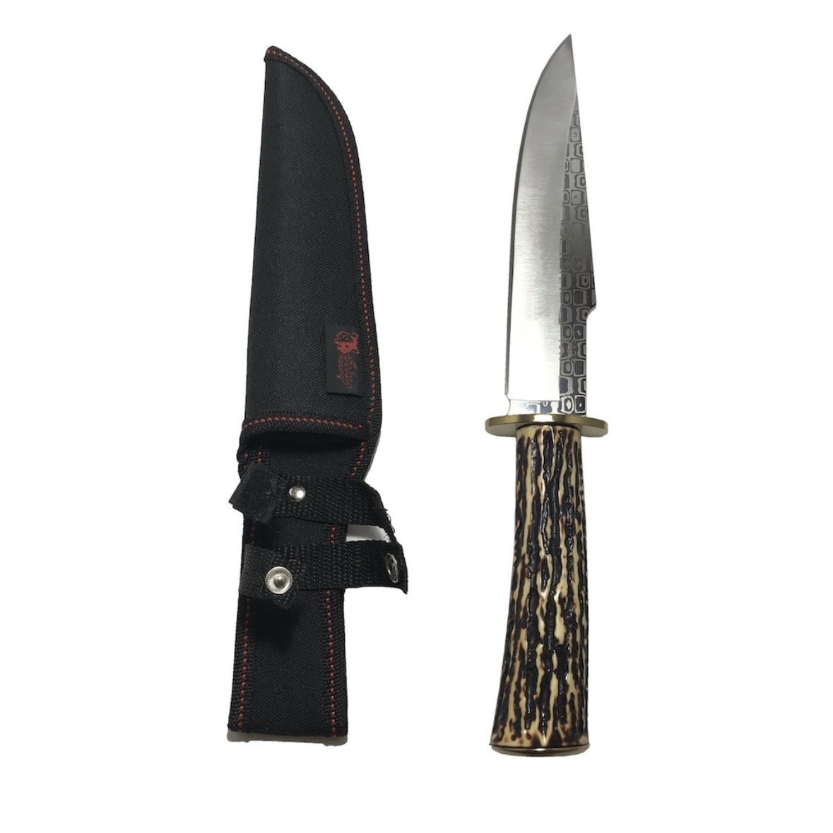 Cutit de vanatoare Corn de Cerb, otel, 30 cm, teaca inclusa - eMAG.ro