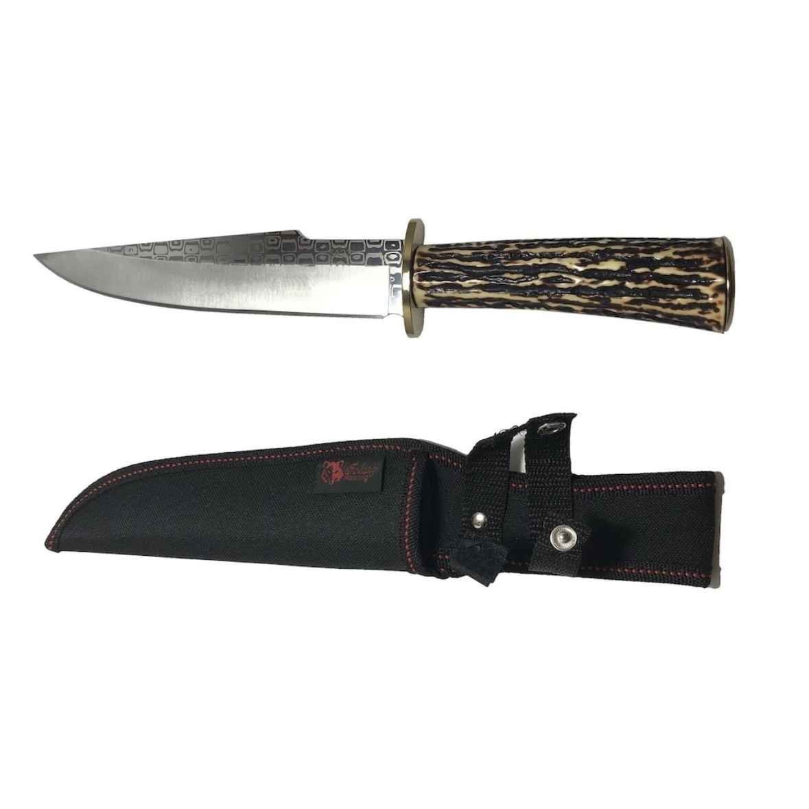 Cutit de vanatoare Corn de Cerb, otel, 30 cm, teaca inclusa - eMAG.ro