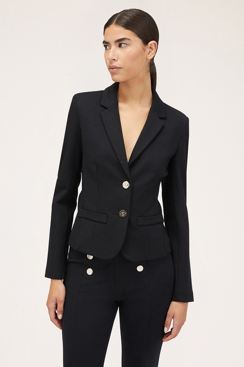 MOTIVI, Сако с раздвоен ревер, Черен