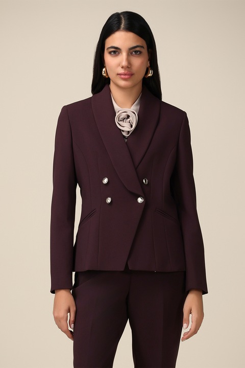 Oltre, Sacou cu doua randuri de nasturi, Visiniu