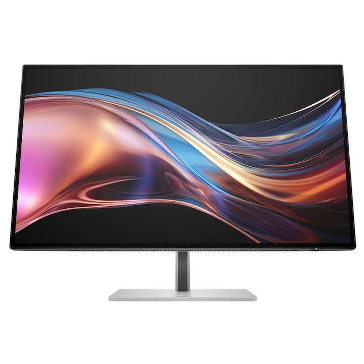Monitor IPS LED HP 27" 724pi, QHD 2560 x 1440, HDMI, DisplayPort, Silver Pivot